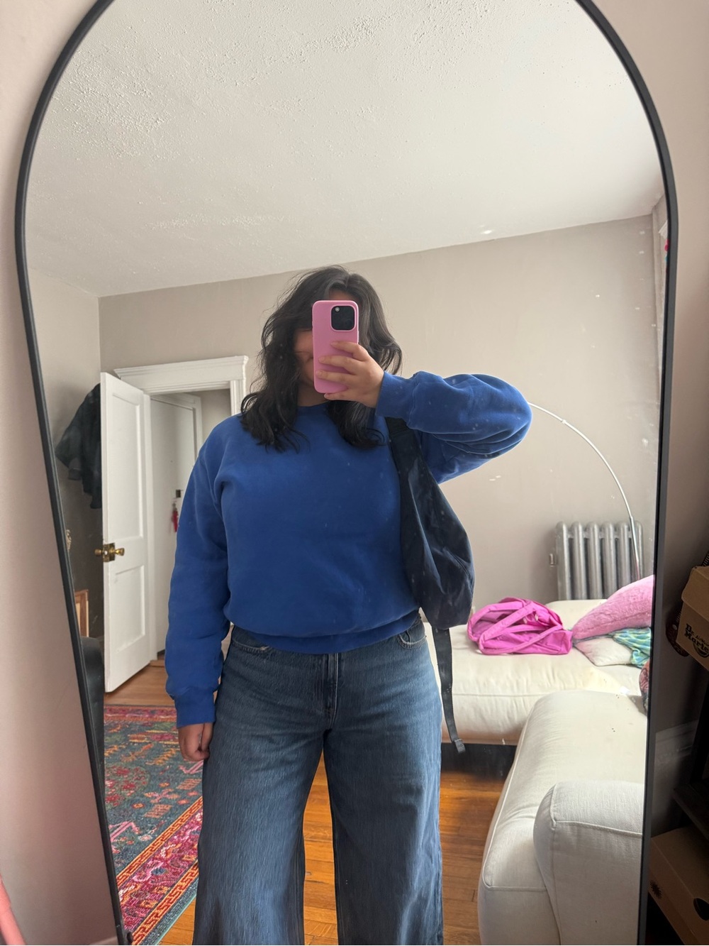 Aritzia Royal Blue Crewneck Sweatshirt